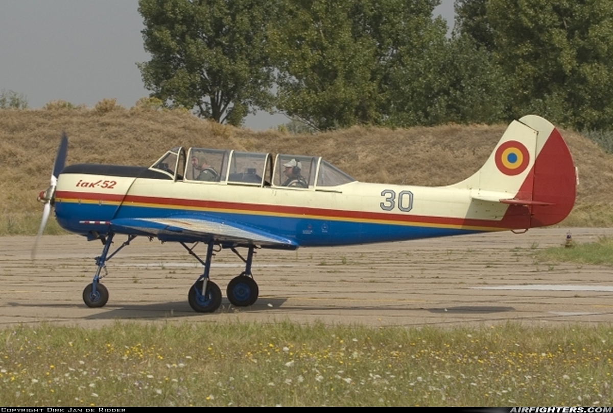 Romania - Air Force IAR IAK-52 30 at Borcea - Fetesti (LR80), Romania