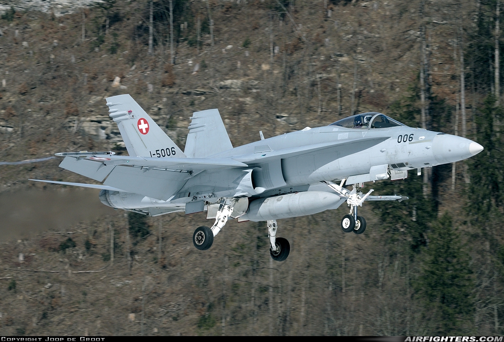 Switzerland - Air Force McDonnell Douglas F/A-18C Hornet J-5006 at Meiringen (LSMM), Switzerland