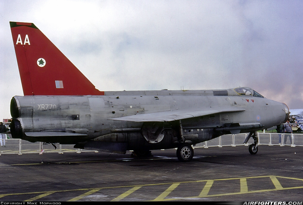 UK - Air Force English Electric Lightning F6 XR770 at Coningsby (EGXC), UK