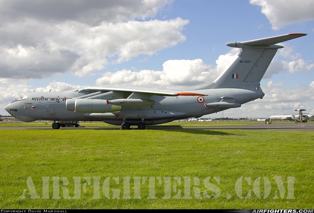 India - Air Force Ilyushin IL-78MKI Midas RK3451 at Waddington (WTN / EGXW), UK