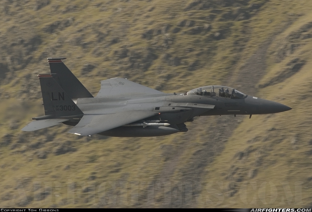 USA - Air Force McDonnell Douglas F-15E Strike Eagle 00-3003 at Off-Airport - Cumbria, UK