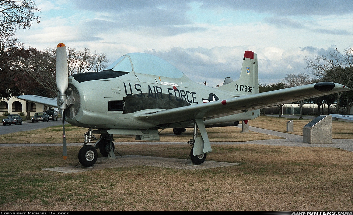 USA - Air Force North American T-28A Trojan 0-17882 at Universal City (San Antonio) - Randolph AFB (RND / KRND), USA