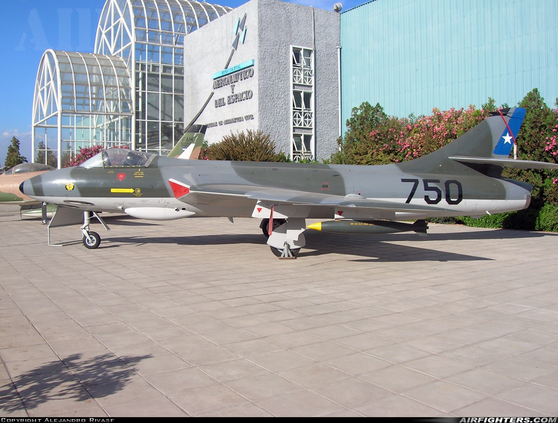 Chile - Air Force Hawker Hunter FGA9 750 at Museo Aeronautico y Del Espacio, Chile