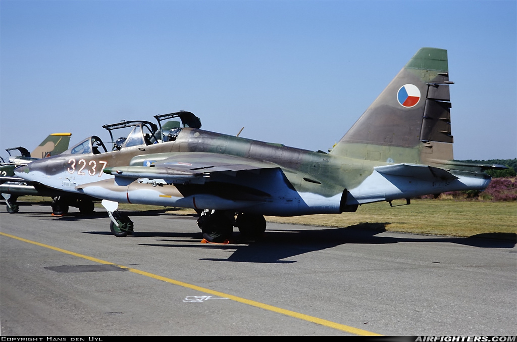 Czechoslovakia - Air Force Sukhoi Su-25UBK 3237 at Kleine Brogel (EBBL), Belgium