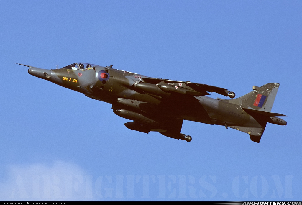 UK - Air Force Hawker Siddeley Harrier GR.3 XZ999 at Gutersloh (GUT / ETUO), Germany