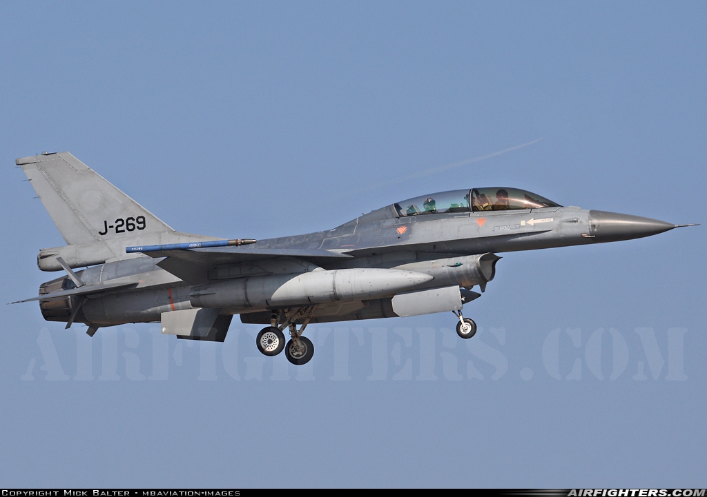 Netherlands - Air Force General Dynamics F-16BM Fighting Falcon J-269 at Uden - Volkel (UDE / EHVK), Netherlands