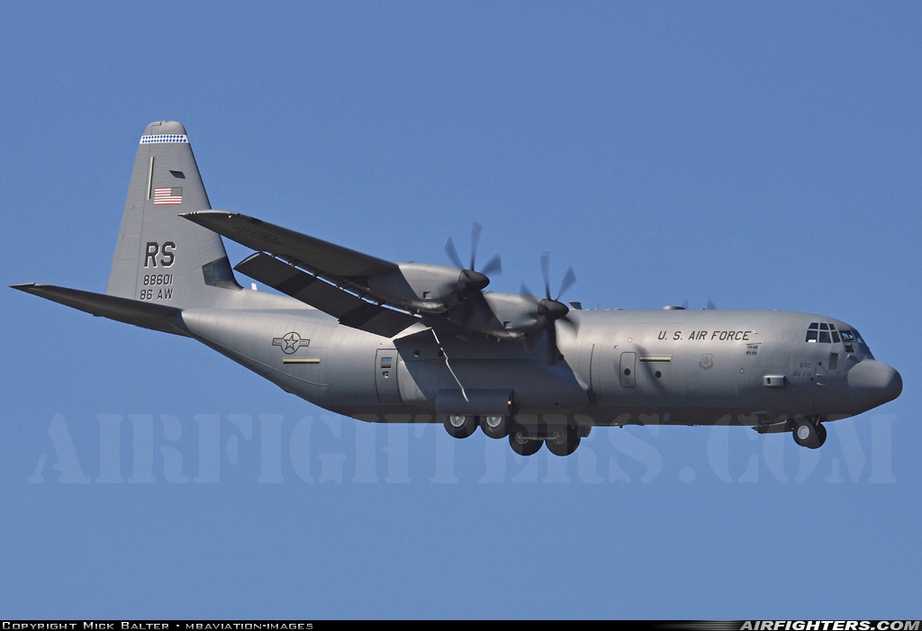 USA - Air Force Lockheed Martin C-130J-30 Hercules (L-382) 08-8601 at Spangdahlem (SPM / ETAD), Germany
