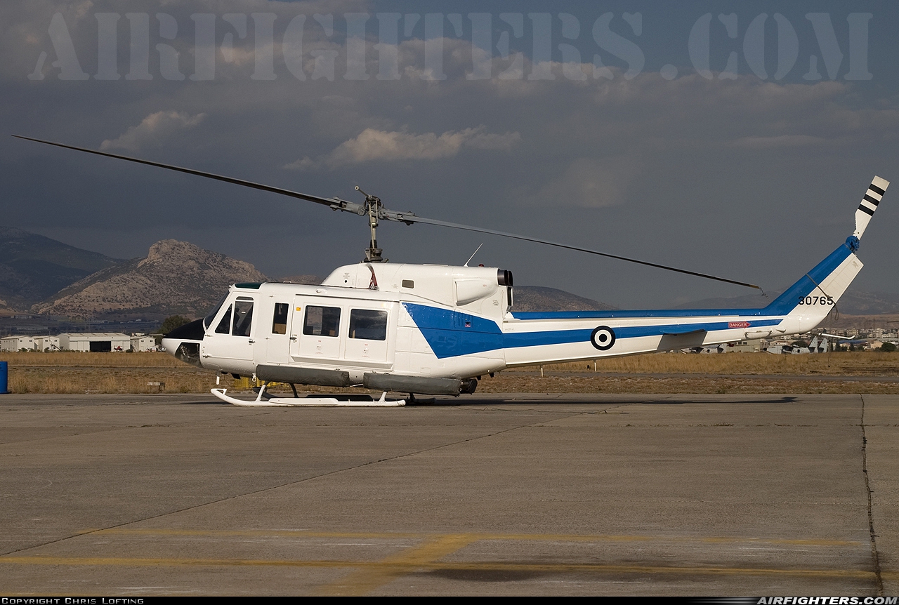 Greece - Air Force Agusta-Bell AB-212 30-765 at Elefsís (LGEL), Greece