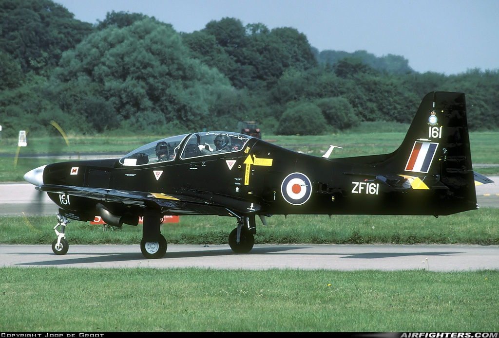 UK - Air Force Short Tucano T1 ZF161 at Linton on Ouse (EGXU), UK