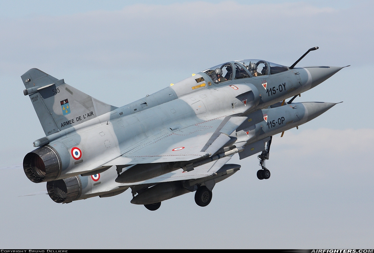 France - Air Force Dassault Mirage 2000B 505 at Orange - Caritat (XOG / LFMO), France