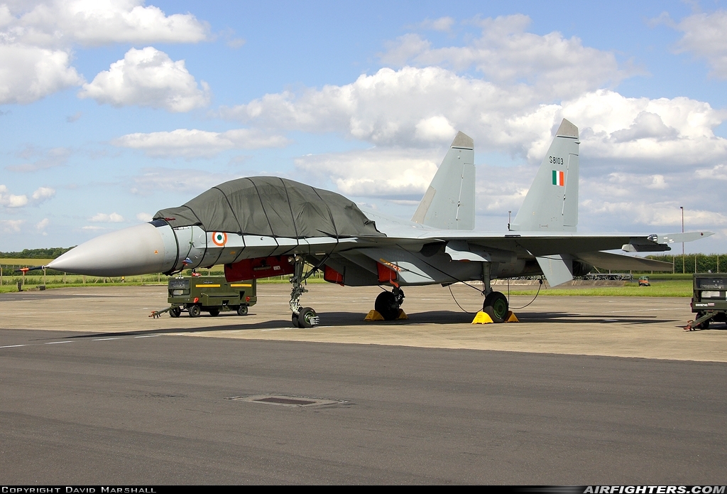 India - Air Force Sukhoi Su-30MKI Flanker SB103 at Waddington (WTN / EGXW), UK