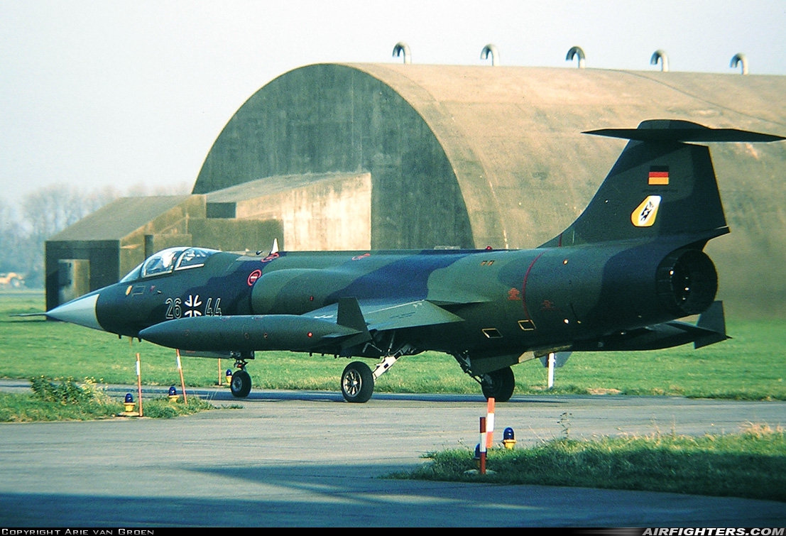 Germany - Air Force Lockheed F-104G Starfighter 26+44 at Jever (ETNJ), Germany