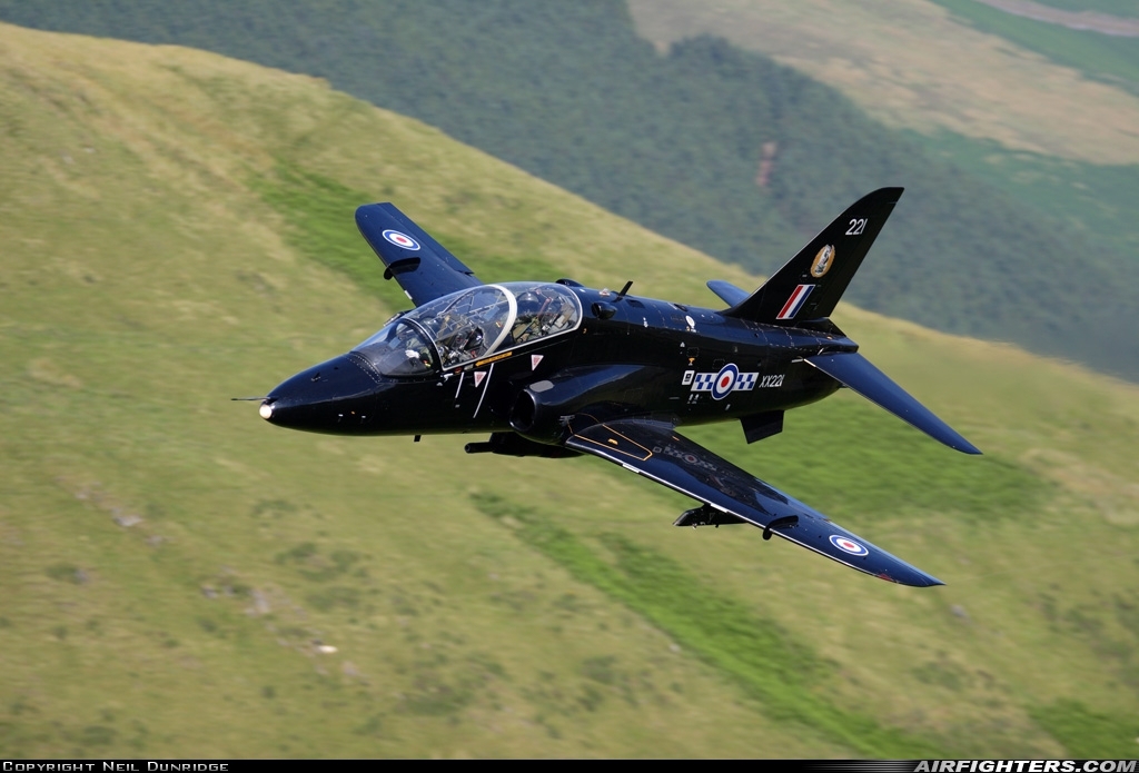 UK - Air Force British Aerospace Hawk T.1A XX221 at Off-Airport - Machynlleth Loop Area, UK