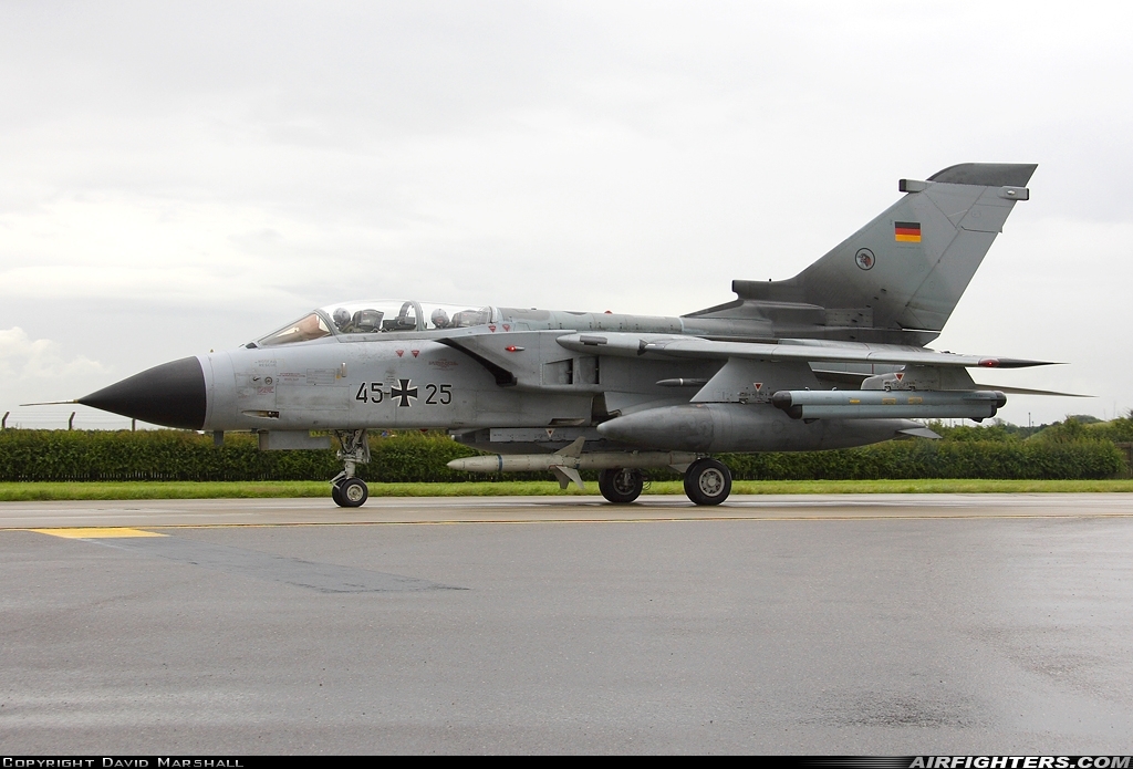Germany - Air Force Panavia Tornado IDS 45+25 at Waddington (WTN / EGXW), UK