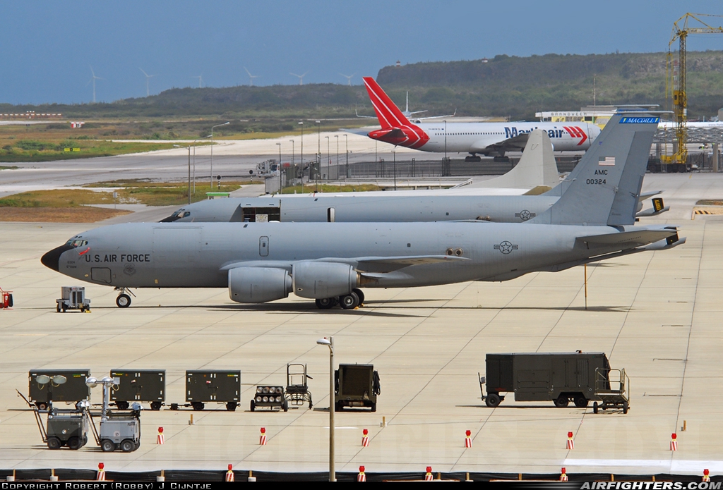 USA - Air Force Boeing KC-135R Stratotanker (717-148) 60-0324 at Willemstad / Curacao - Hato (CUR / TNCC), Netherlands Antilles
