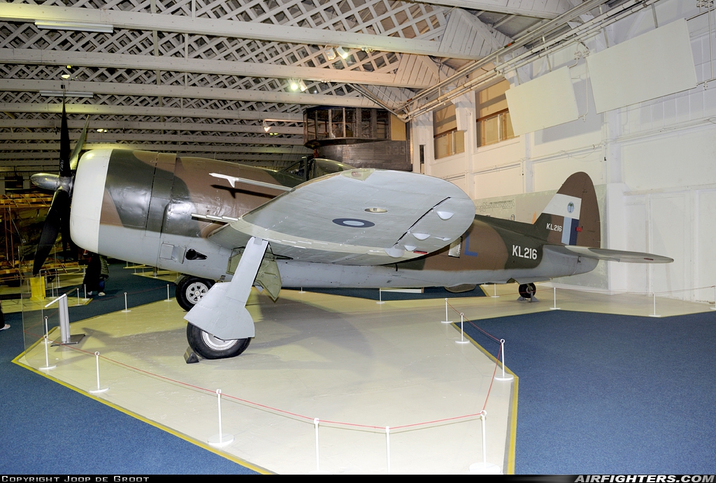 UK - Air Force Republic P-47D Thunderbolt KL216 at Off-Airport - Hendon (RAF Museum), UK