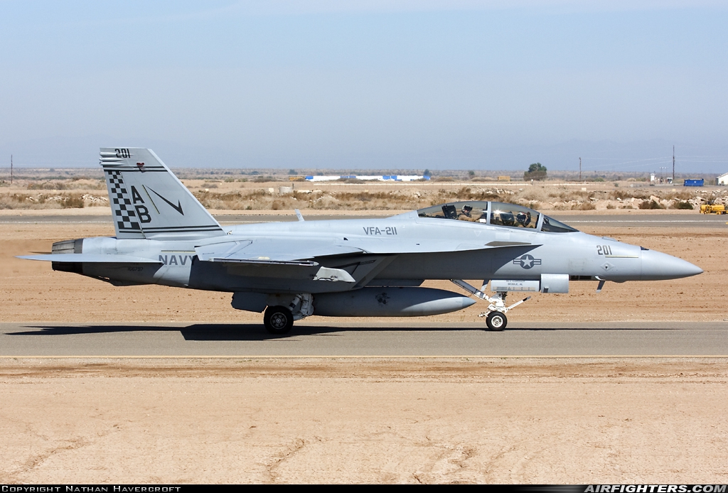 USA - Navy Boeing F/A-18F Super Hornet 166797 at El Centro - NAF (NJK / KNJK), USA