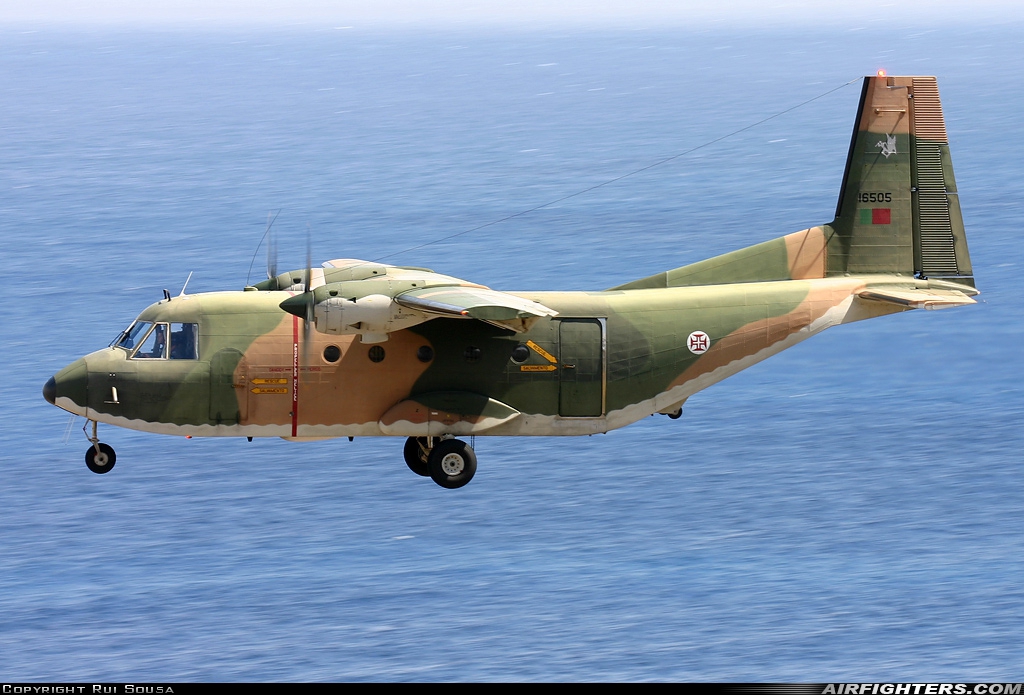 Portugal - Air Force CASA C-212-200 Aviocar 16505 at Funchal / Madeira (- Santa Cruz) (FNC / LPMA), Portugal