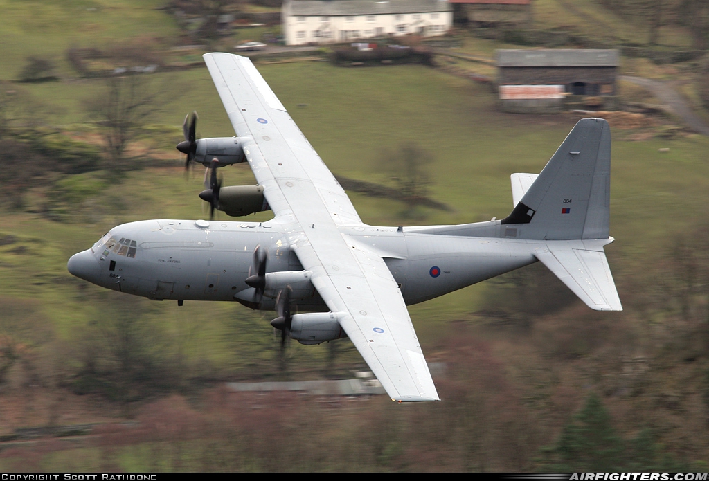 UK - Air Force Lockheed Martin Hercules C5 (C-130J / L-382) ZH884 at Off-Airport - Cumbria, UK