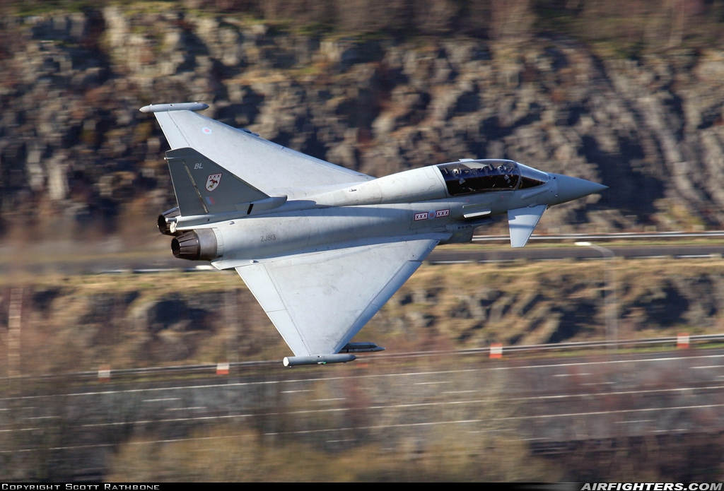 UK - Air Force Eurofighter Typhoon T1 ZJ813 at Off-Airport - Cumbria, UK