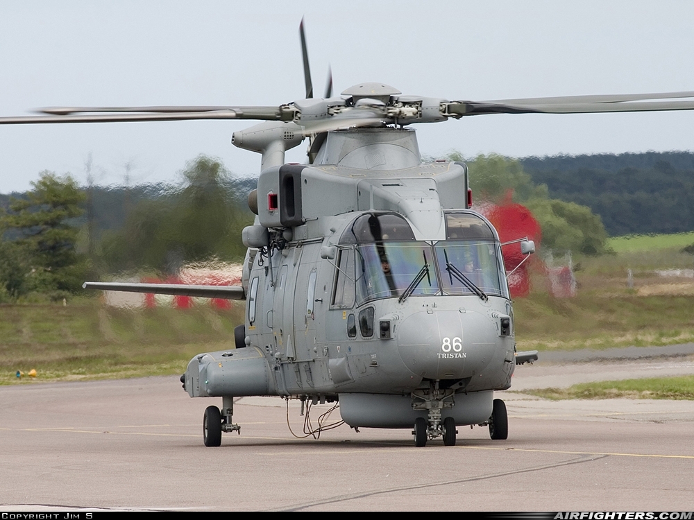 UK - Navy AgustaWestland Merlin HM1 (Mk111) ZH838 at Inverness - Dalcross (INV / EGPE), UK