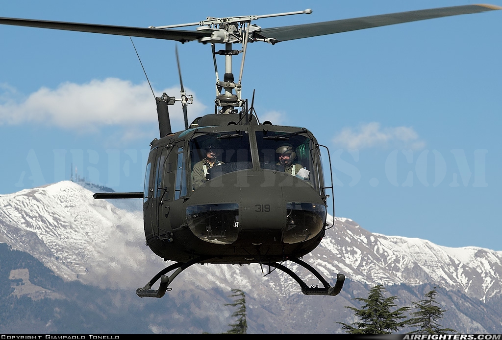 Italy - Army Agusta-Bell AB-205A-1 MM80690 at San Giacomo di Veglia, Italy