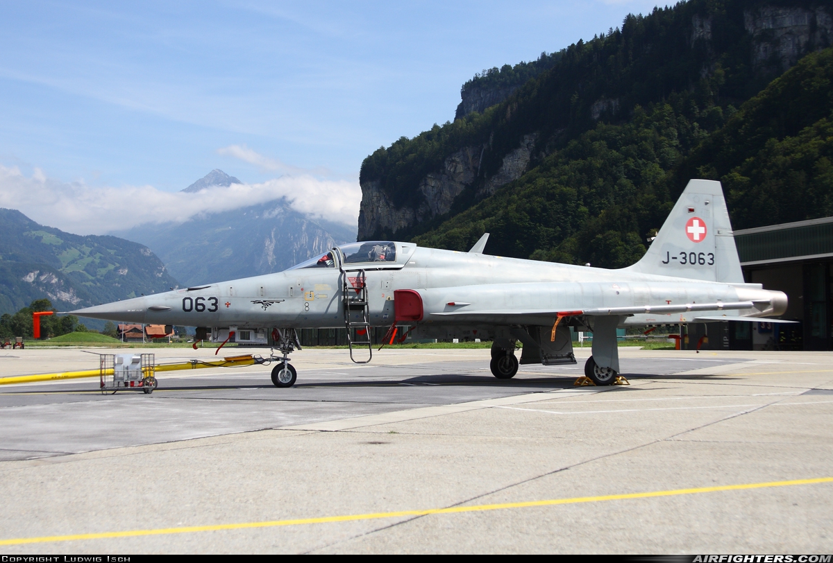 Switzerland - Air Force Northrop F-5E Tiger II J-3063 at Meiringen (LSMM), Switzerland