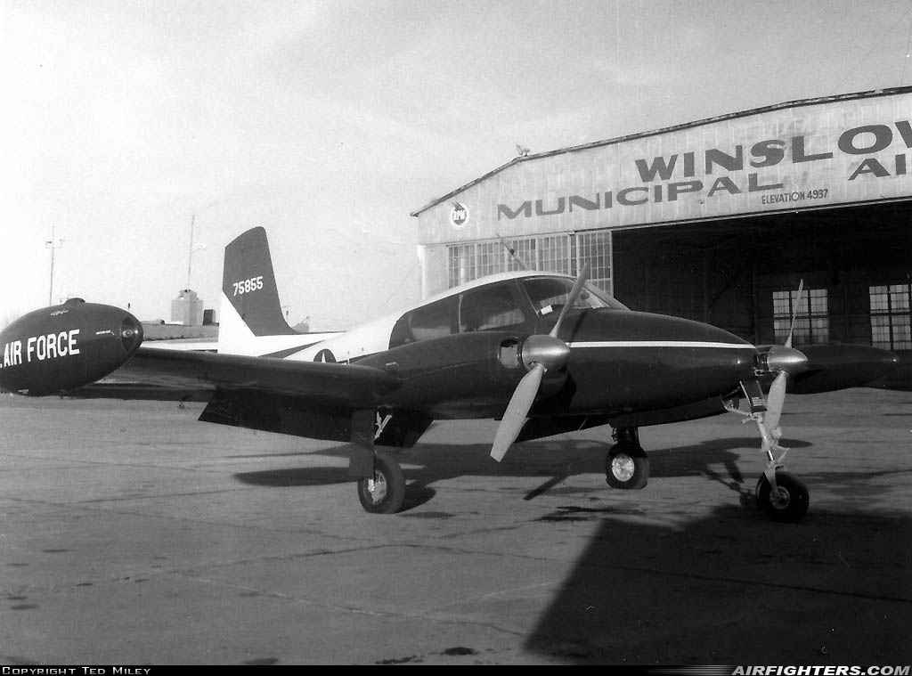 USA - Air Force Cessna U-3A (L-27A) 57-5855 at Winslow - Lindbergh Regional (Municipal) (INW), USA
