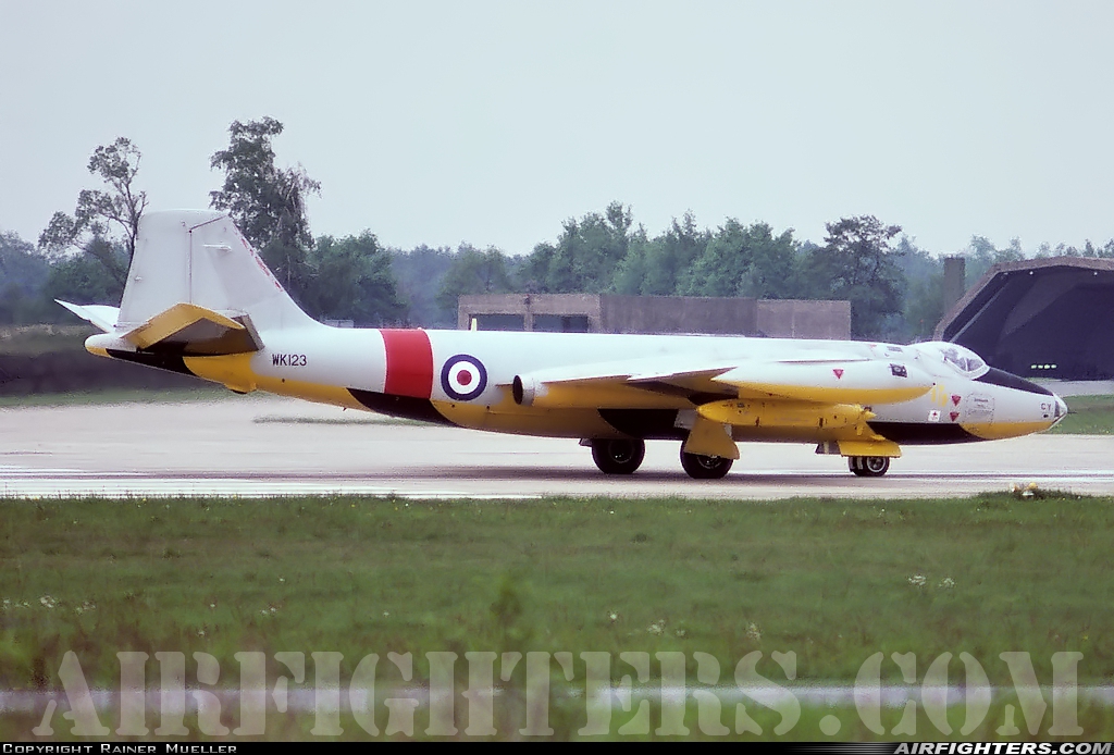 UK - Air Force English Electric Canberra TT.18 WK123 at Gutersloh (GUT / ETUO), Germany
