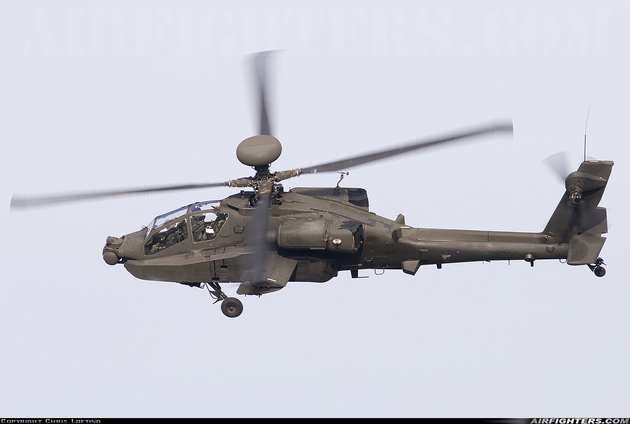 UK - Army Westland Apache AH1 (WAH-64D) ZJ214 at Off-Airport - Salisbury Plain, UK