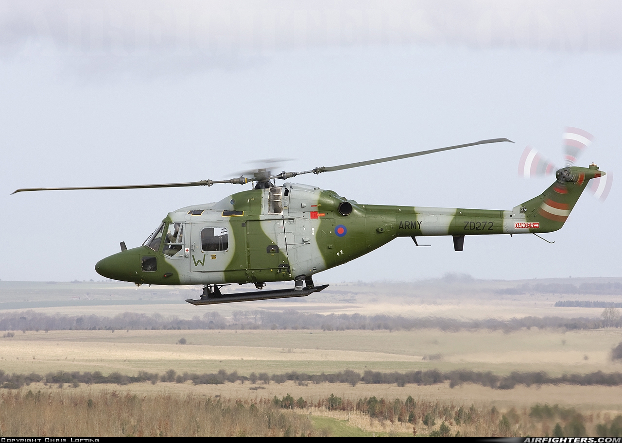 UK - Army Westland WG-13 Lynx AH7 ZD272 at Off-Airport - Salisbury Plain, UK