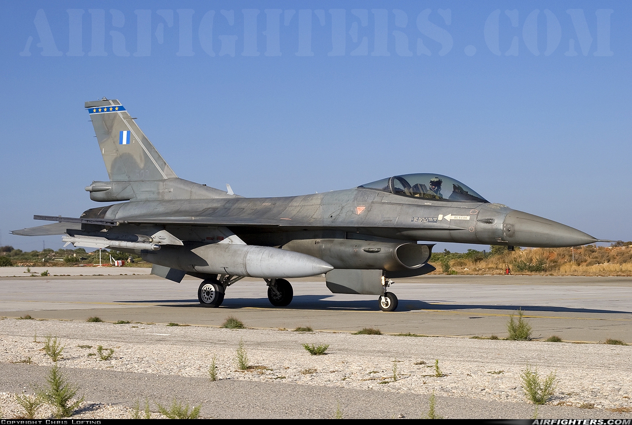 Greece - Air Force General Dynamics F-16C Fighting Falcon 503 at Chania - Souda (CHQ / LGSA), Greece