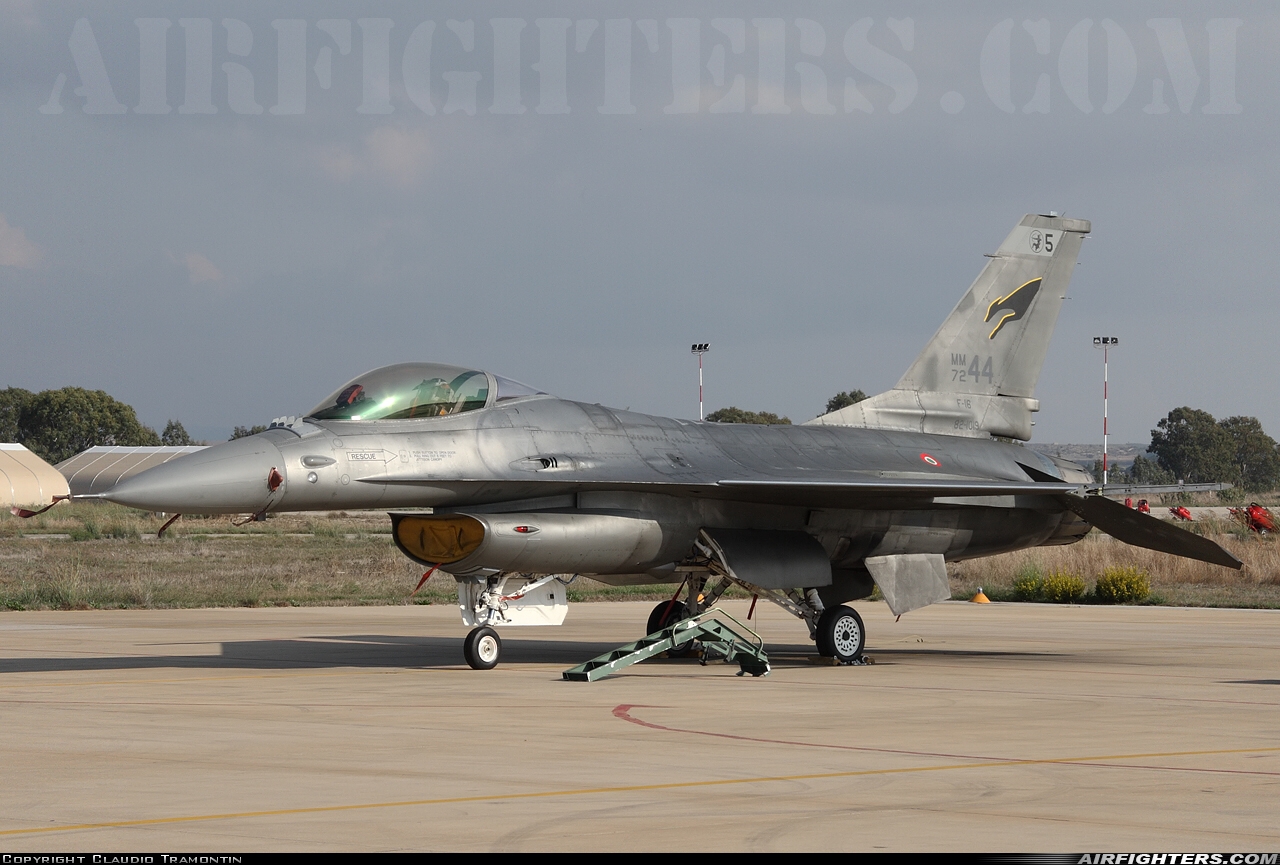 Italy - Air Force General Dynamics F-16A/ADF Fighting Falcon MM7244 at Trapani - Birgi (TPS / LICT), Italy