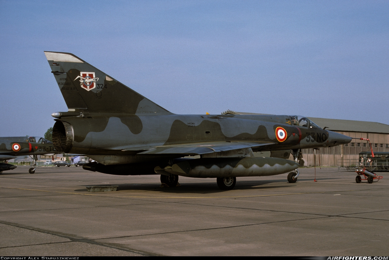 France - Air Force Dassault Mirage IIIR 324 at Strasbourg - Entzheim (SXB / LFST), France