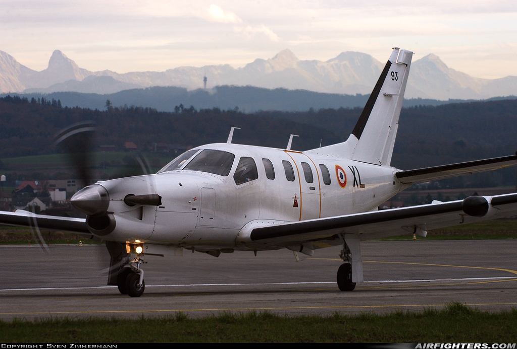 France - Air Force Socata TBM-700A 93 at Payerne (LSMP), Switzerland
