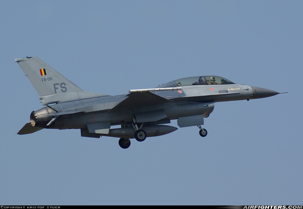 Belgium - Air Force General Dynamics F-16BM Fighting Falcon FB-05 at Kleine Brogel (EBBL), Belgium