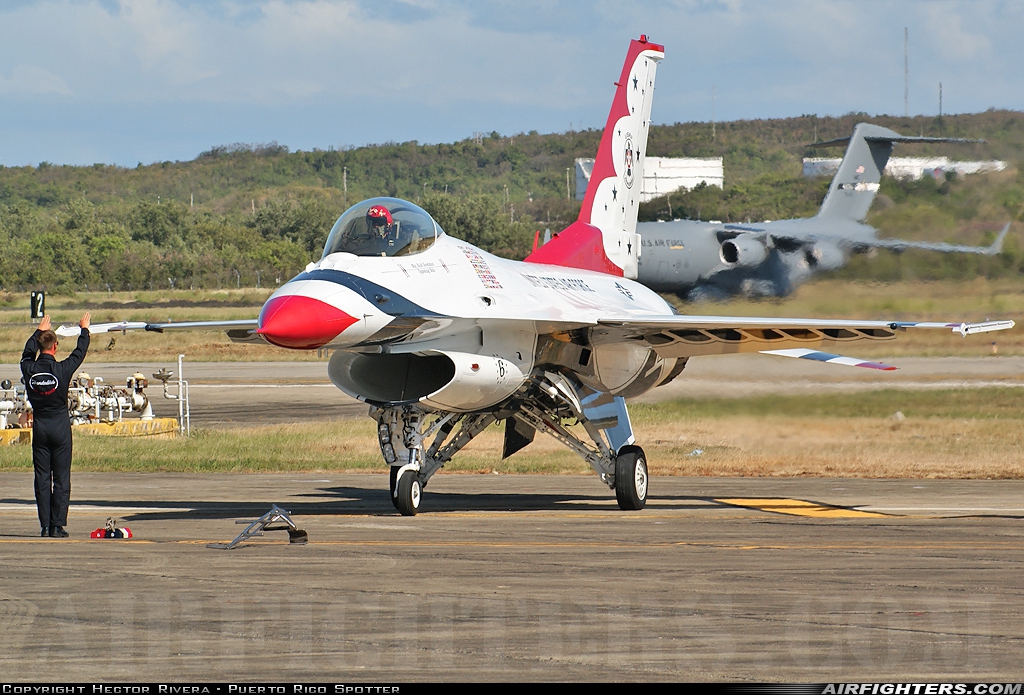 USA - Air Force General Dynamics F-16C Fighting Falcon  at Ceiba - Jose Aponte de la Torre (RVR / TJVR), Puerto Rico