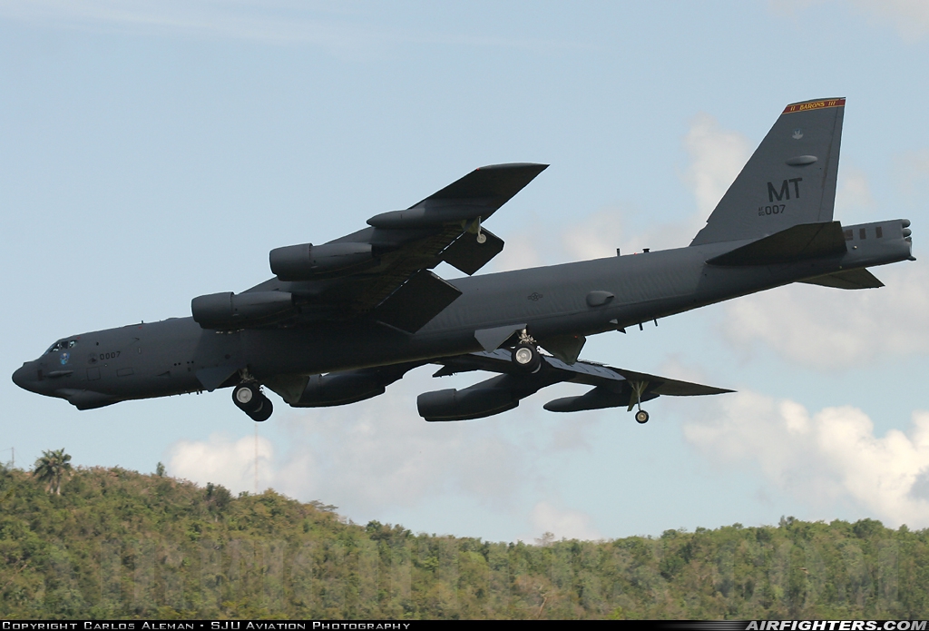 USA - Air Force Boeing B-52H Stratofortress 60-0007 at Ceiba - Jose Aponte de la Torre (RVR / TJVR), Puerto Rico