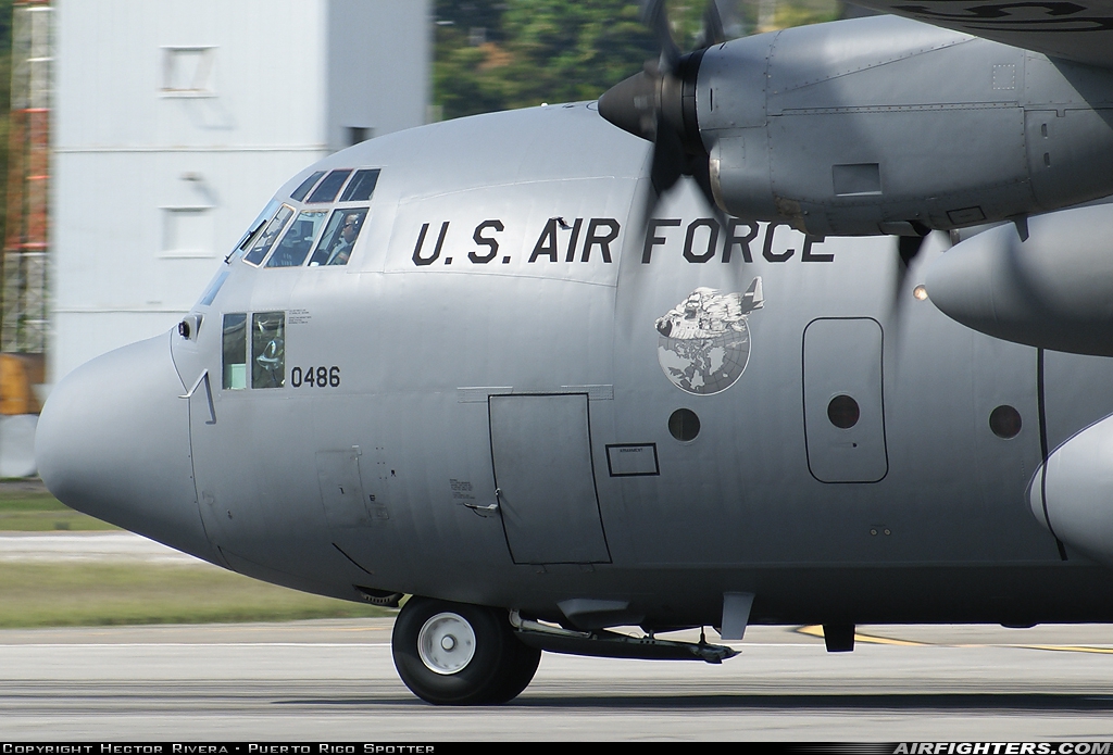 USA - Air Force Lockheed C-130H Hercules (L-382) 83-0486 at Ponce - Mercedita Airport (PSE / TJPS), Puerto Rico