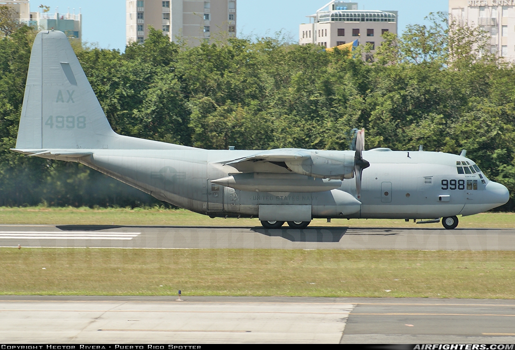 USA - Navy Lockheed C-130T Hercules (L-382) 164998 at San Juan - Luis Munoz Marin Int. (SJU / TJSJ), Puerto Rico
