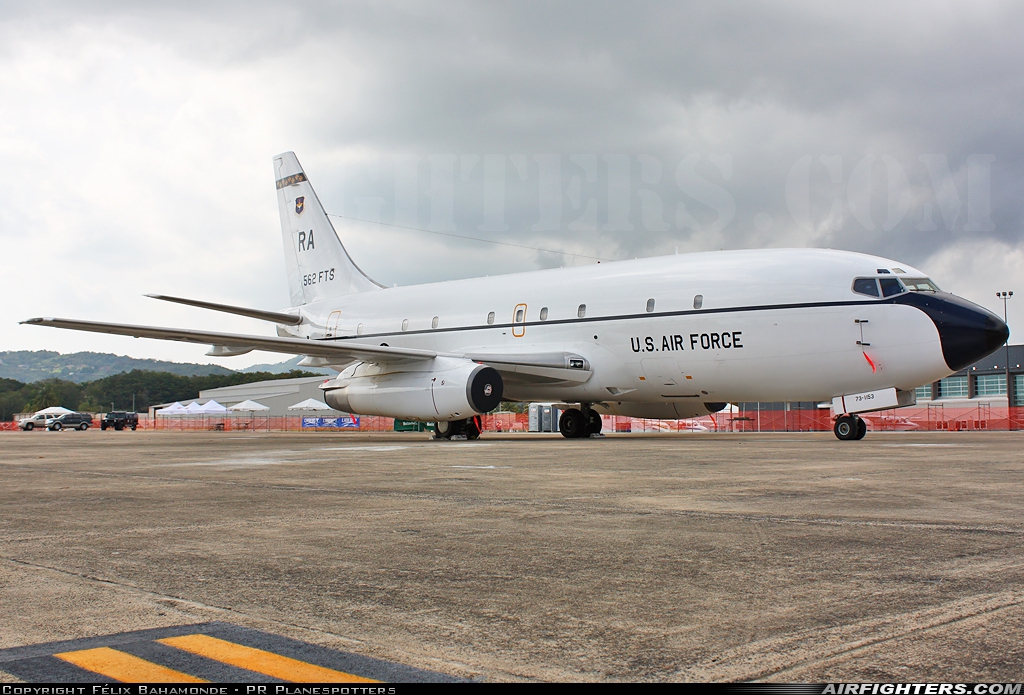 USA - Air Force Boeing T-43A (737-253/Adv) 73-1153 at Ceiba - Jose Aponte de la Torre (RVR / TJVR), Puerto Rico