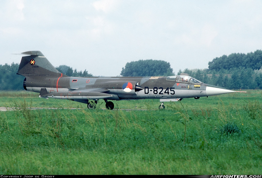 Netherlands - Air Force Lockheed F-104G Starfighter D-8245 at Leeuwarden (LWR / EHLW), Netherlands