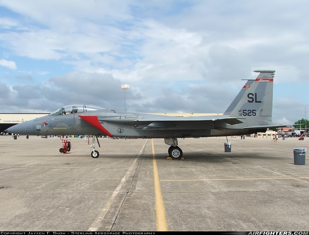 USA - Air Force McDonnell Douglas F-15C Eagle 78-0525 at Knob Noster - Whiteman AFB (SZL / KSZL), USA