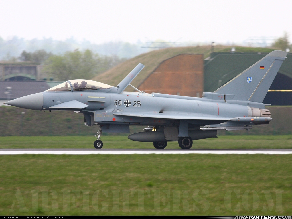 Germany - Air Force Eurofighter EF-2000 Typhoon S 30+25 at Rostock - Laage (RLG / ETNL), Germany