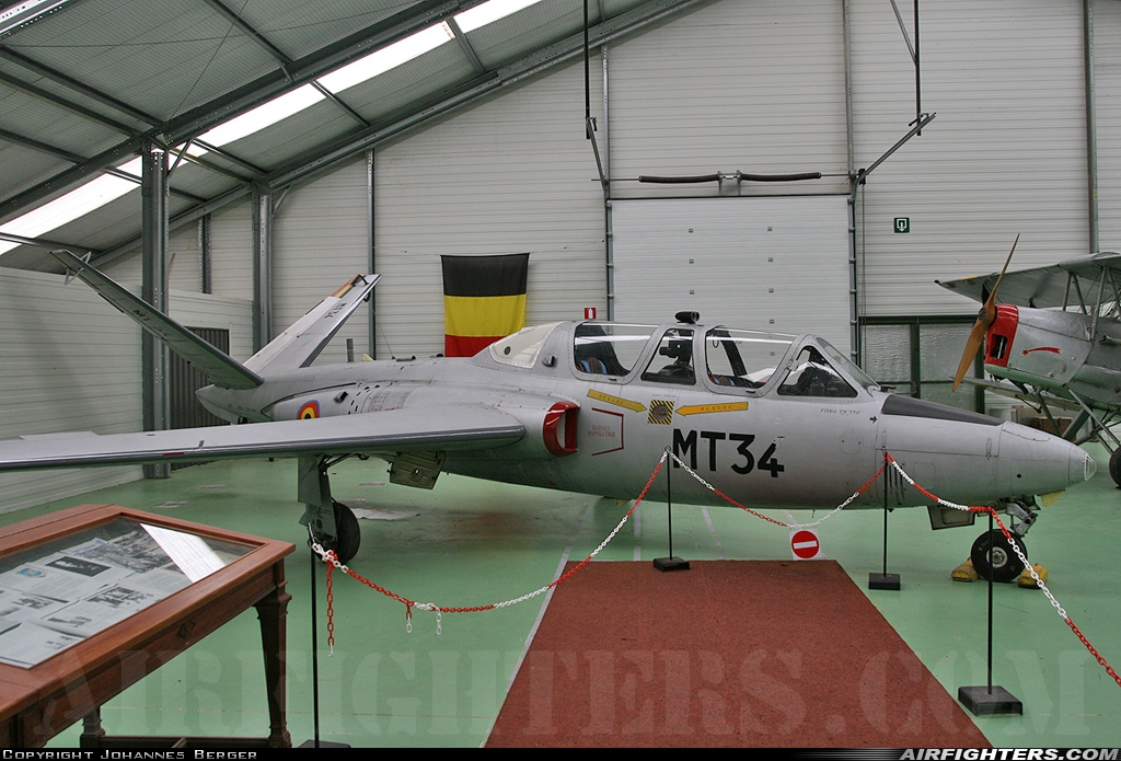 Belgium - Air Force Fouga CM-170R Magister MT-34 at Florennes (EBFS), Belgium