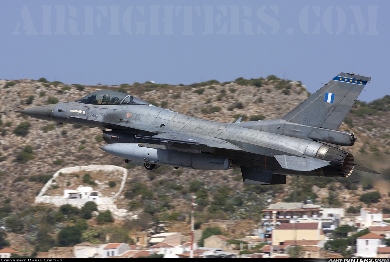 Greece - Air Force General Dynamics F-16C Fighting Falcon 511 at Chania - Souda (CHQ / LGSA), Greece