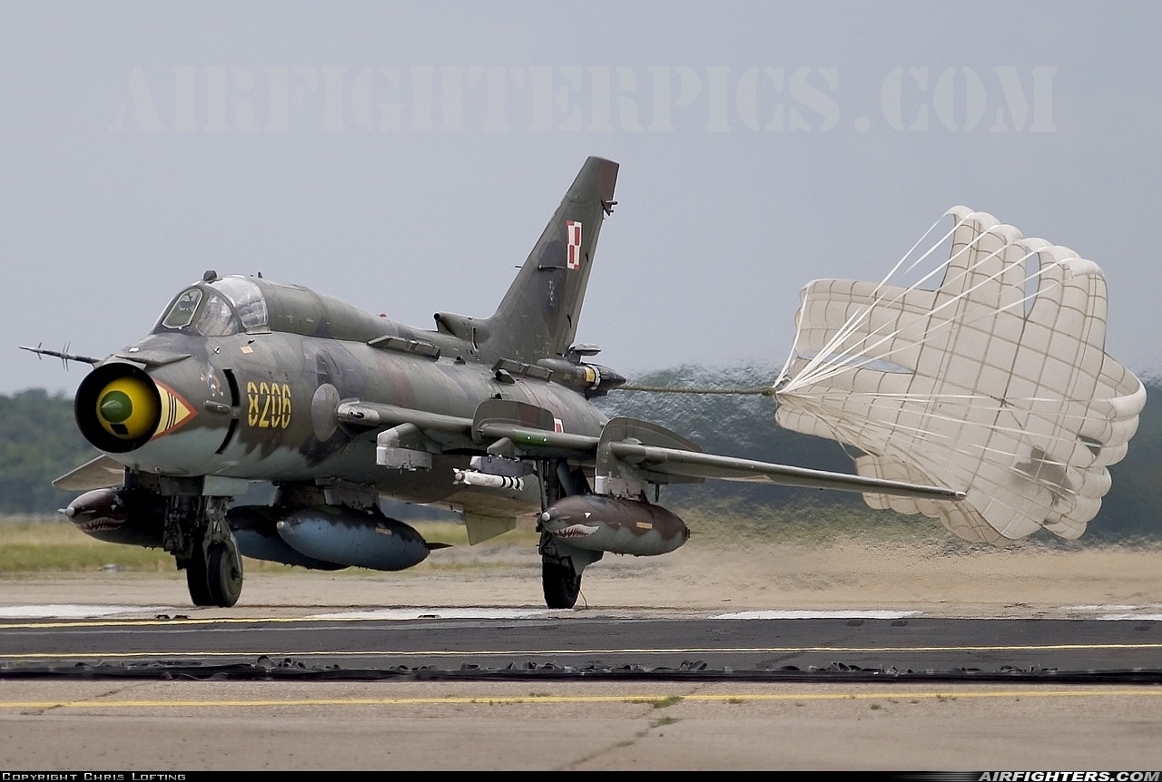 Poland - Air Force Sukhoi Su-22M4 Fitter-K 8206 at Coltishall (CLF / EGYC), UK