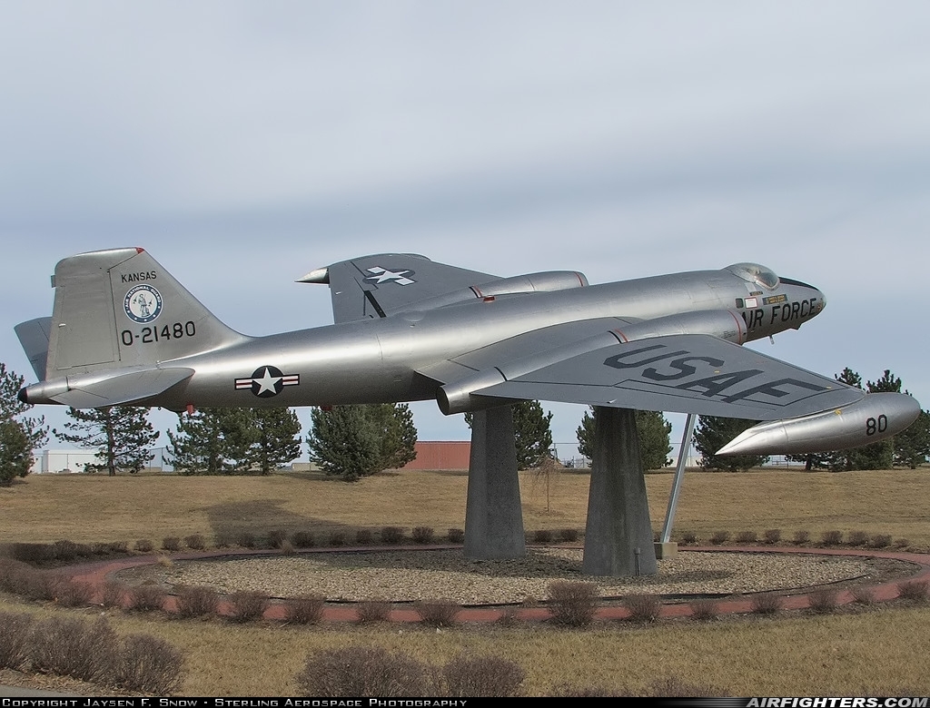 USA - Air Force Martin RB-57A Canberra 52-1480 at Topeka - Forbes Field (FOE/KFOE), USA