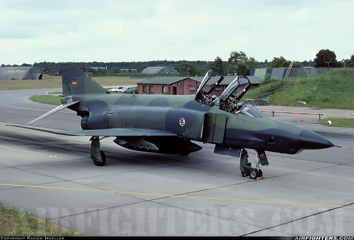 Germany - Air Force McDonnell Douglas RF-4E Phantom II 35+35 at Leck (EDXK), Germany