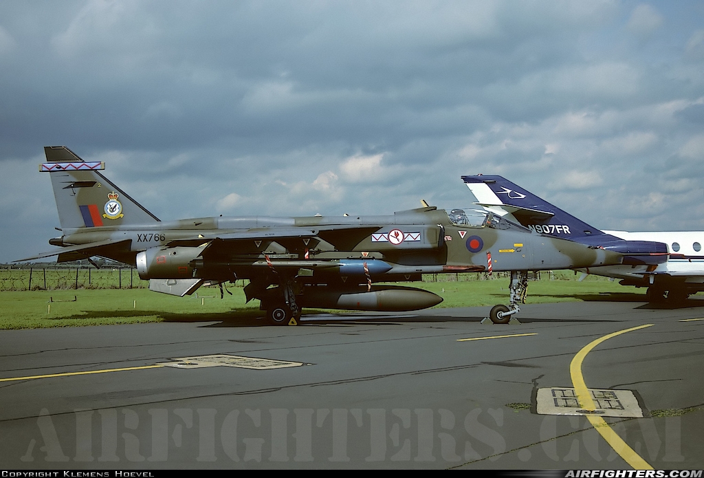 UK - Air Force Sepecat Jaguar GR1A XX766 at Wyton (EGUY), UK